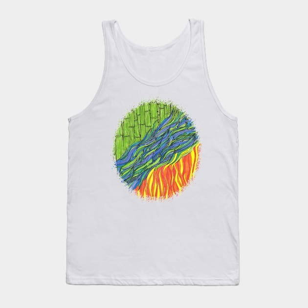 Bamboo River Fire (for T-shirts and Prints) Tank Top by zharriety